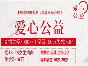 石楼捐卵助孕生子 爱心志愿者招募
